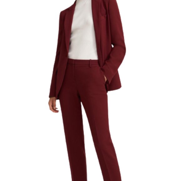 Theory Pants - THEORY NWT  DEEP MULBERRY SUIT SIZE 10 Skinny legs